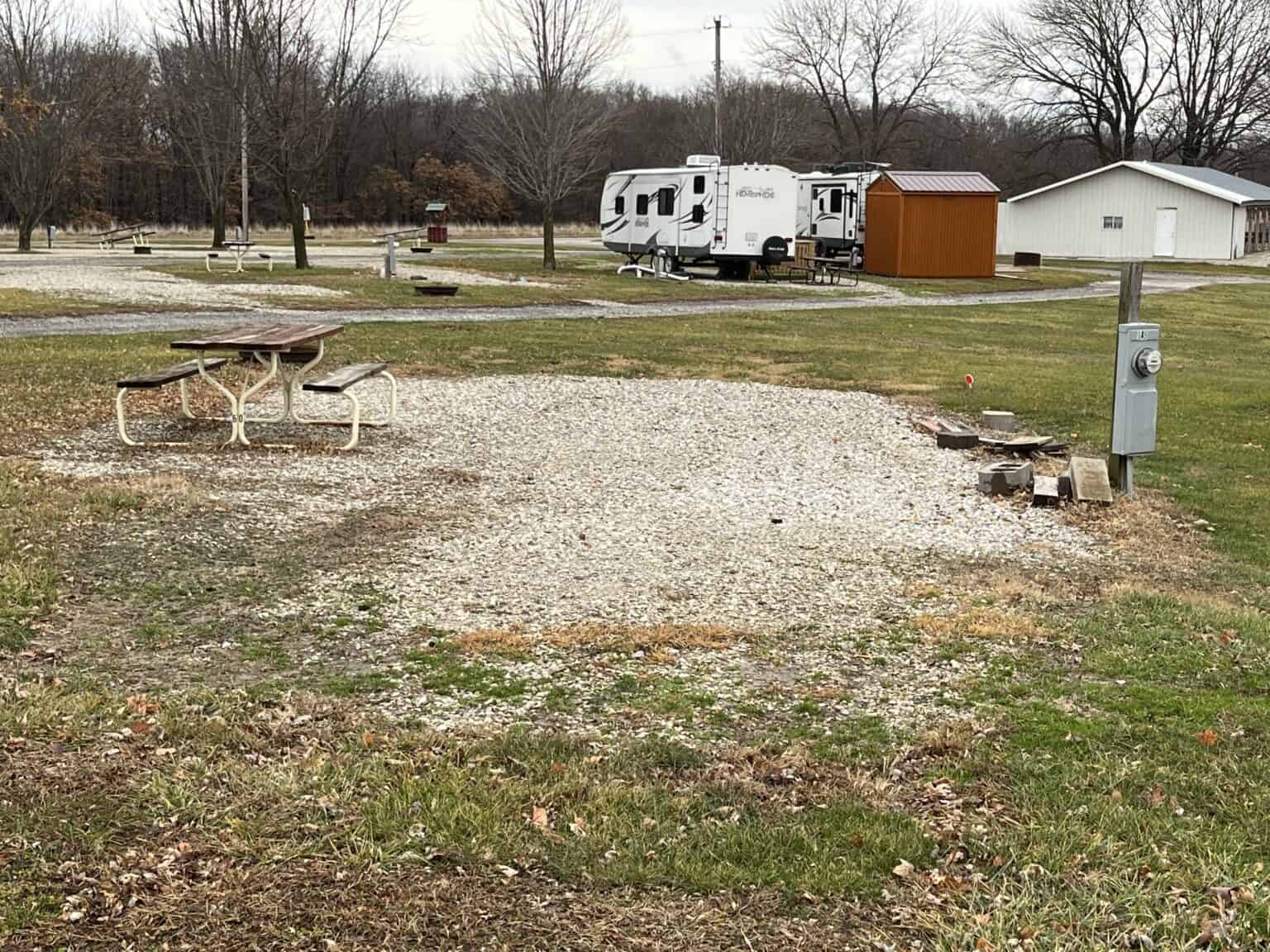 Campground in Mendon, Illinois